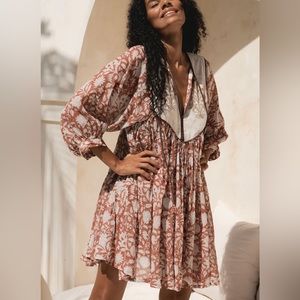 Diya Mini Dress - Chestnut